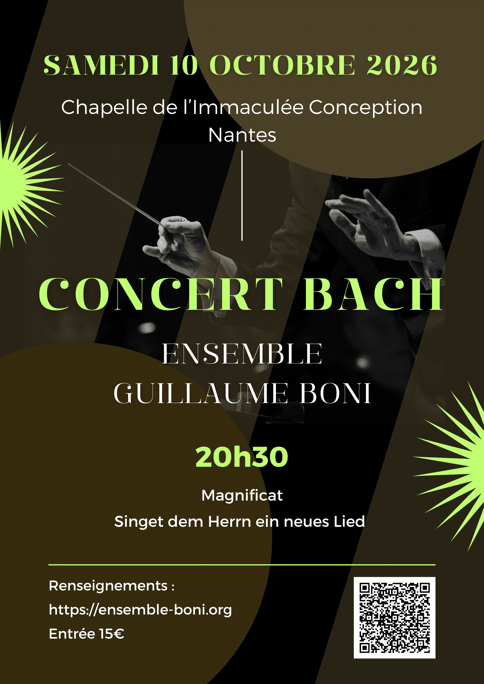 Affiche concert BACH 10/10/2026 Nantes